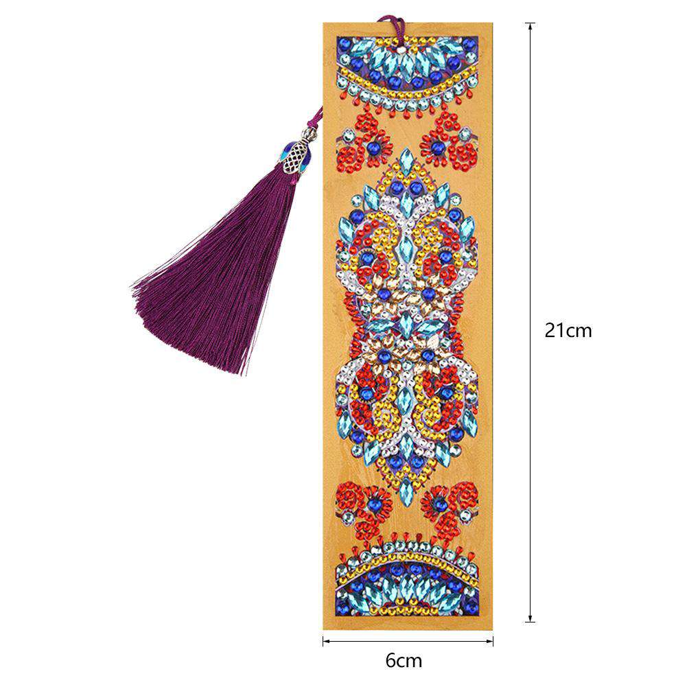 Lesezeichen Mandala Orange
