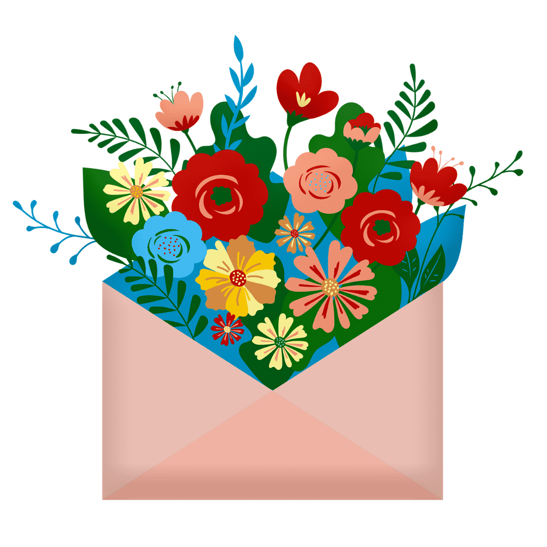 Bloemen Envelop