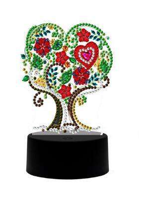 Diamond Painting Lampje Hartenboom