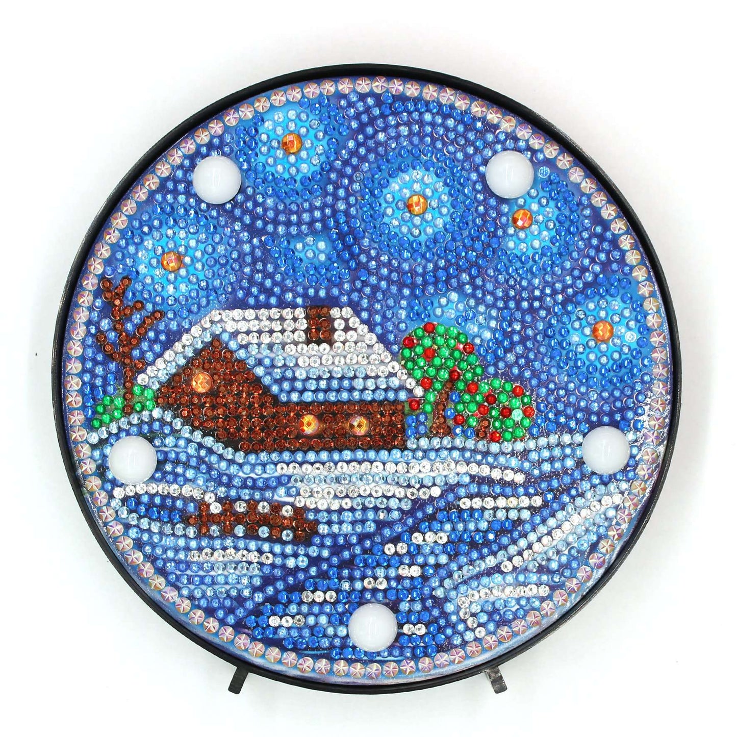 Rond Diamond Painting Lampje Onder een sterrenhemel