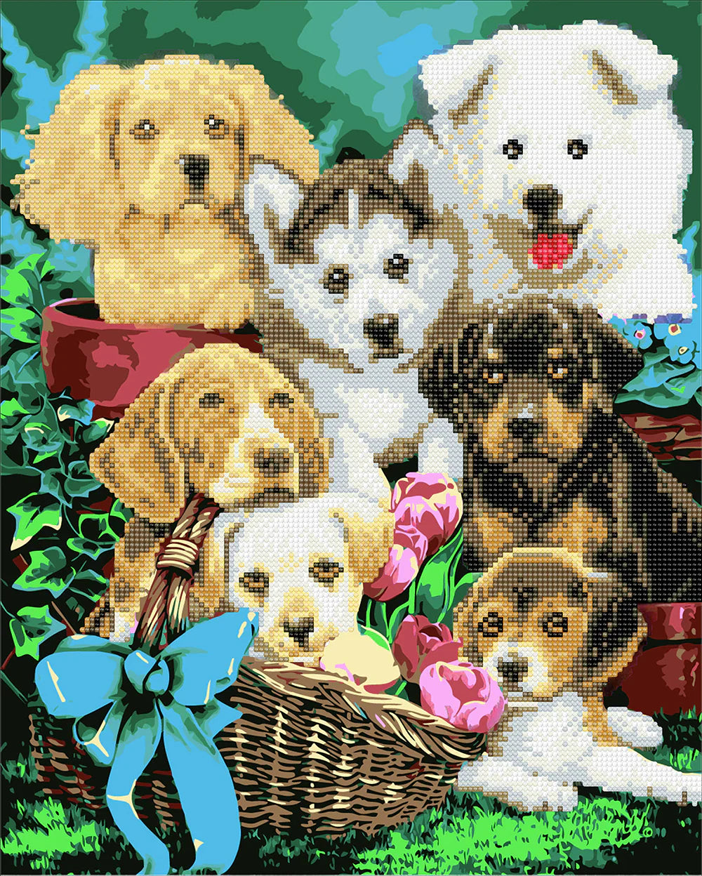 Kleine Hündchen malen nach Zahlen - Diamond Painting Tipps