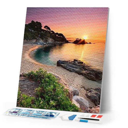 Sonnenuntergang am Strand - Tipps fuer dein Diamond Painting