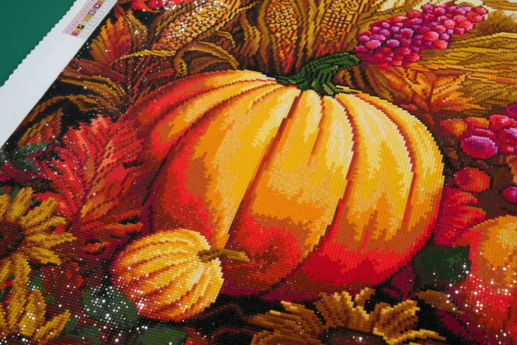 Herbstlandschaft mit fallenden Blättern - Diamond Painting Tipps