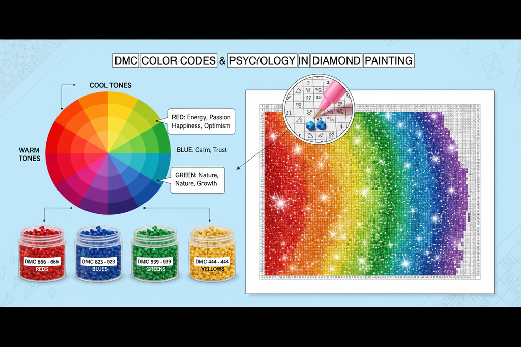 Farbcodierung und Farbpsychologie - Diamond Painting Tipps
