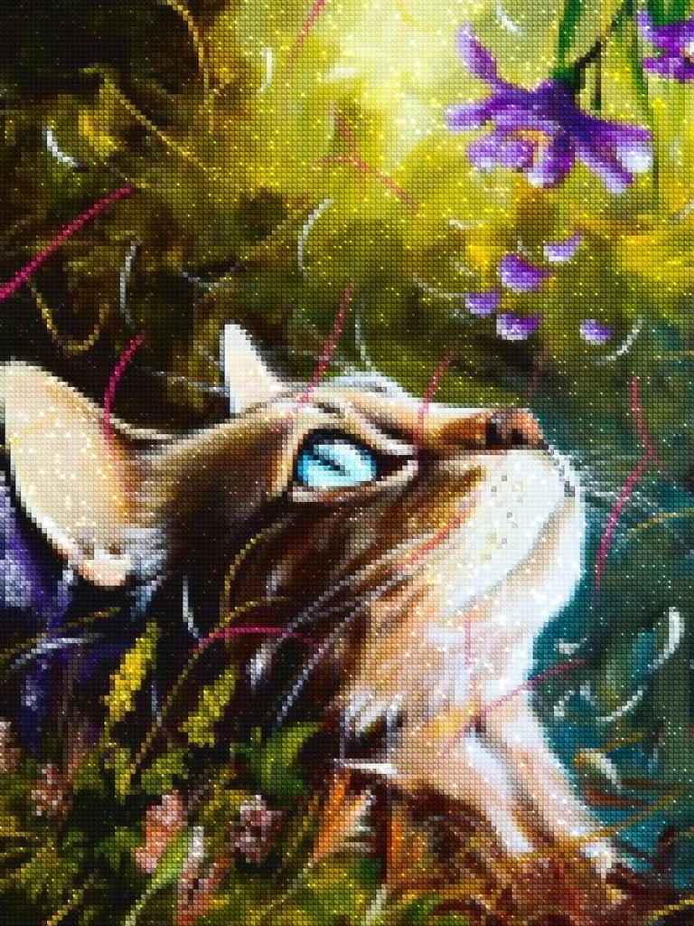 Naturinspirationen: Blumen und Tiere mit Diamond Painting auf Leinwand