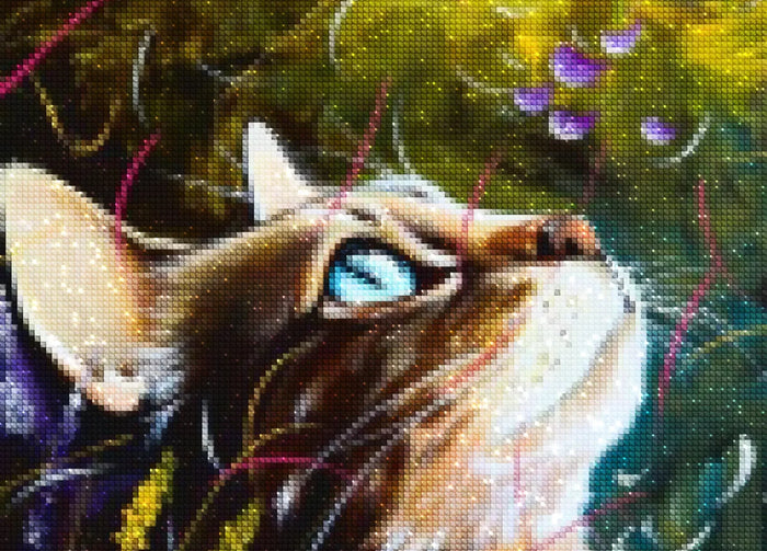 Naturinspirationen: Blumen und Tiere mit Diamond Painting auf Leinwand