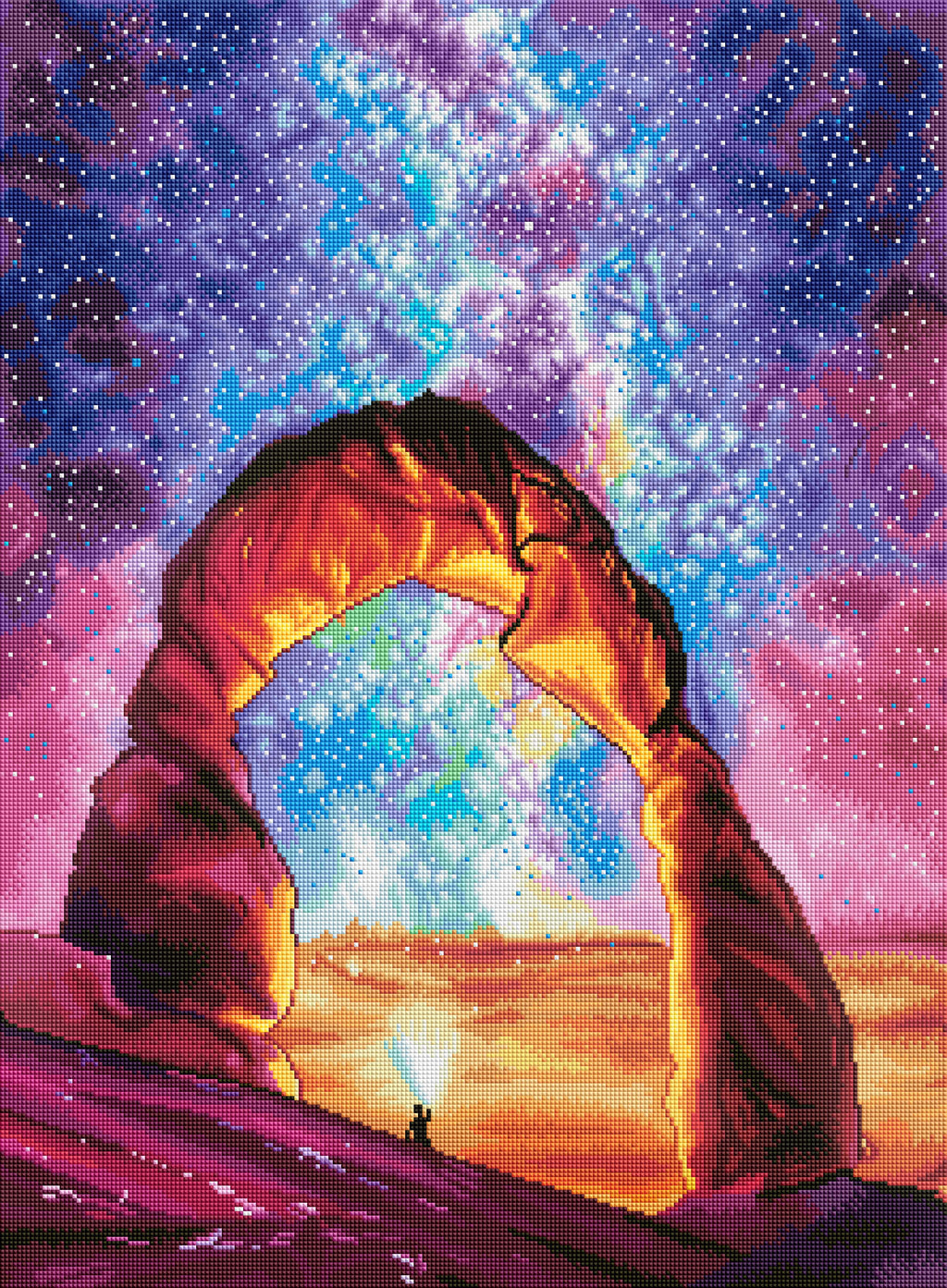 Weltraumgalaxien in leuchtenden Farben - Diamond Painting Tipps