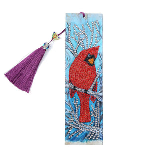 Lesezeichen Roter Vogel Diamond Painting