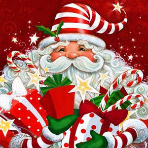 Froher Weihnachtsmann - Diamond Painting Weihnachtsmotiv