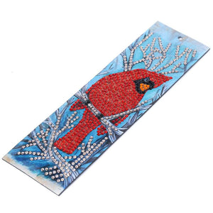 Lesezeichen Roter Vogel Diamond Painting, Bild 3