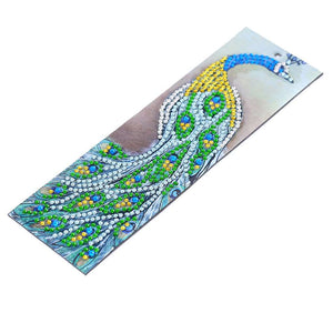 Lesezeichen Pfauenschwanz Diamond Painting, Bild 3