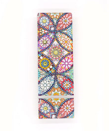 Blumen Diamond Painting Stiftehalter mit bunter Schmuckstein-Oberseite
