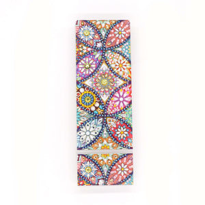 Blumen Diamond Painting Stiftehalter mit bunter Schmuckstein-Oberseite