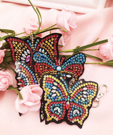 Schmetterling Schlüsselanhänger Diamond Painting