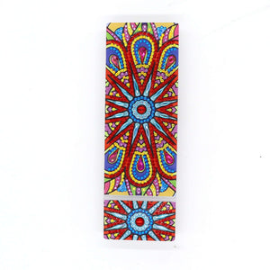 Bunter Mandala Diamond Painting Stiftehalter mit Schmuckstein-Muster
