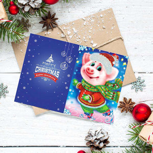 Weihnachtskarten Set #2 Diamond Painting 8 Stück, Bild 9
