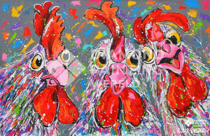 Glückliche Hühner | Exklusiv bei Diamond Painting World