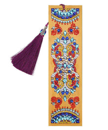 Lesezeichen Mandala Orange Diamond Painting