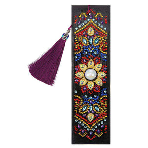 Lesezeichen Mandala Blume Diamond Painting