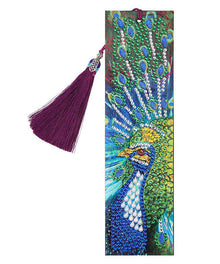 Lesezeichen Stolzer Pfau Diamond Painting