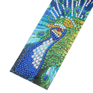 Lesezeichen Stolzer Pfau Diamond Painting, Bild 2