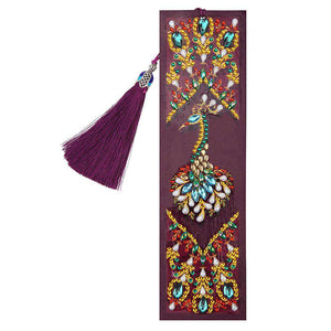 Lesezeichen Mandala Pfau Diamond Painting