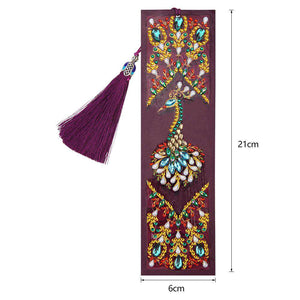 Lesezeichen Mandala Pfau Diamond Painting, Bild 2