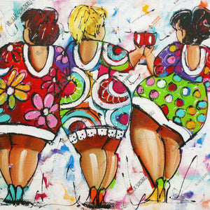 Drei dicke Damen Prost Diamond Painting