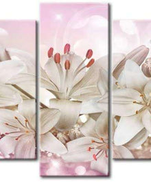 Glitzernde Blumen Pentaptychon Diamond Painting