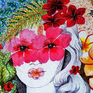 Mädchen mit Blumen Diamond Painting