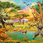 Afrikanischer Dschungel Diamond Painting