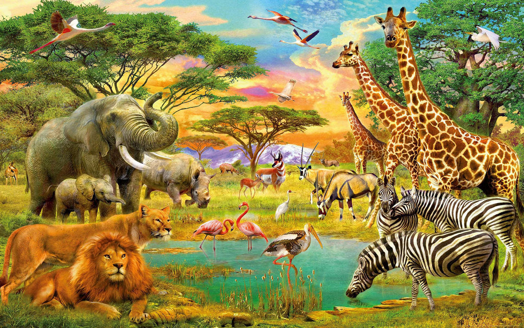 Afrikanischer Dschungel Diamond Painting