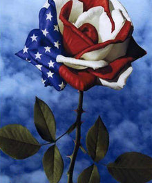Rose Amerikanische Flagge Diamond Painting