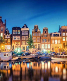 Amsterdam Amstel Kanalblick Diamond Painting