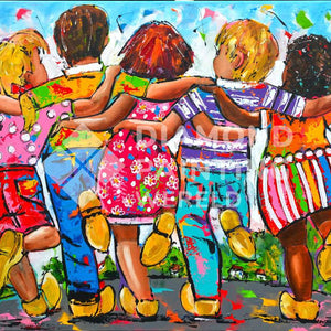 Arm in Arm - Diamond Painting Freundschaftsmotiv