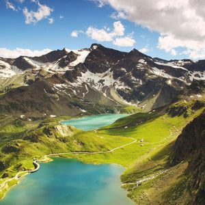 Bergsee Panorama Diamond Painting