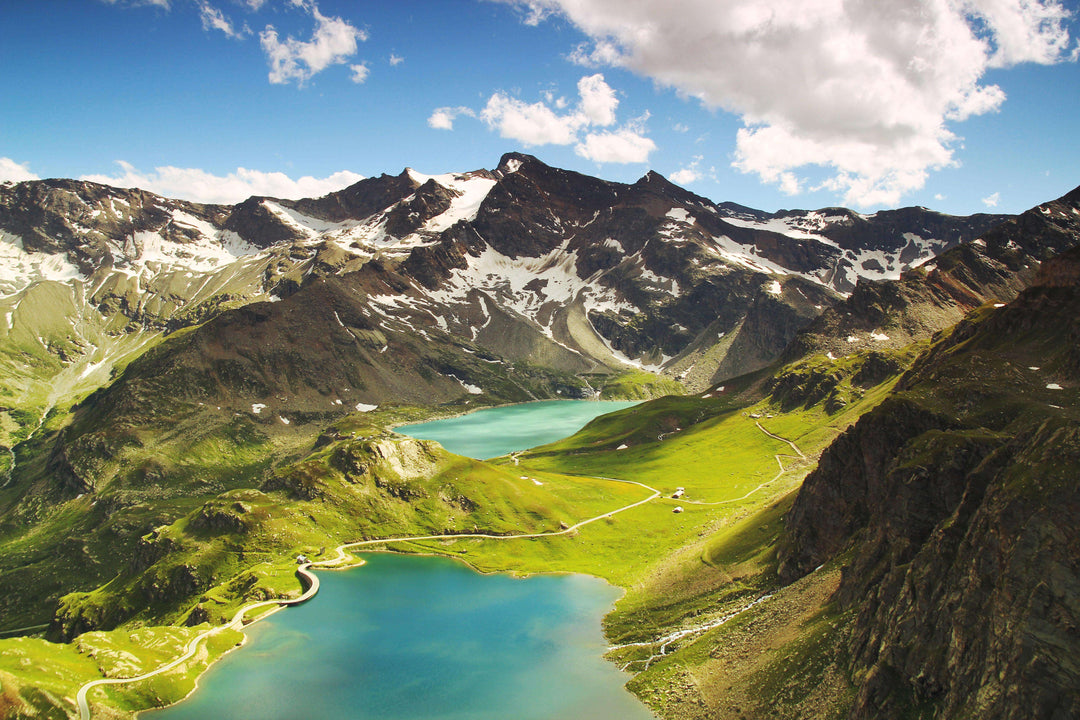 Bergsee Panorama Diamond Painting