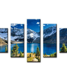 Berge See Pentaptychon Diamond Painting