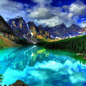 Blauer See Kanada Diamond Painting