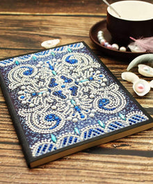 Blaues Ozean Diamond Painting Notizbuch Motiv