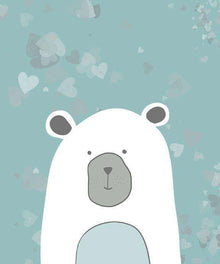 Blauer Bär Cartoonmotiv Diamond Painting