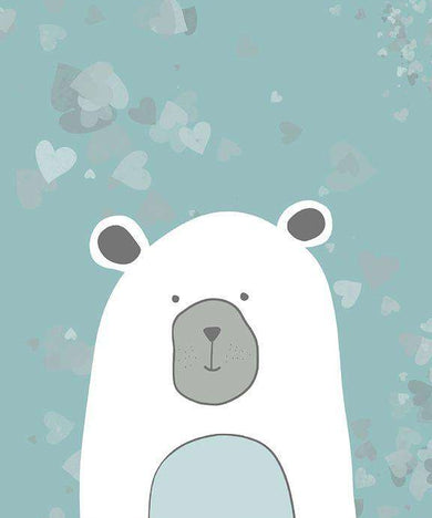 Blauer Bär Cartoonmotiv Diamond Painting