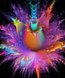 Blumenfarbe bunt Diamond Painting