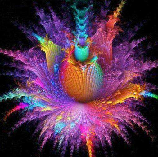 Blumenfarbe bunt Diamond Painting