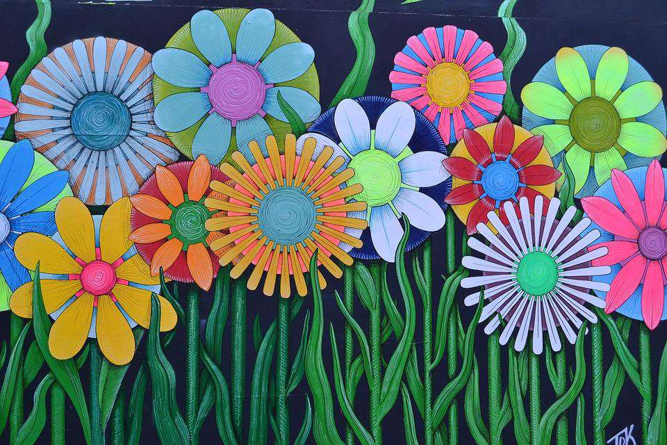 Blumen Zeichnung 1 Diamond Painting