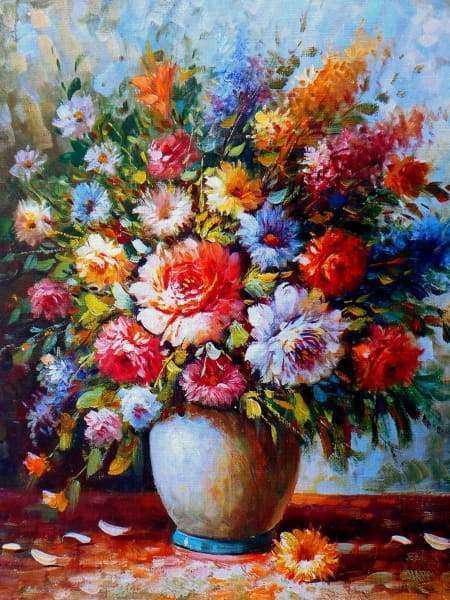 Blumenstrauß in Vase Diamond Painting