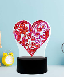 DP Lampe Blumenherz Diamond Painting Leuchte