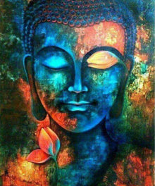 Buddha Gesicht bunt Diamond Painting
