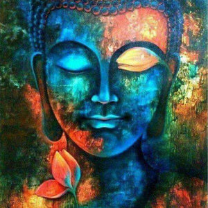 Buddha Gesicht bunt Diamond Painting