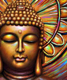 Buddha Porträt Braun Diamond Painting